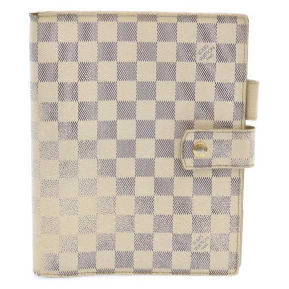 LOUIS VUITTON Damier Azur Agenda GM Day Planner Cover R20708 LV Auth am1546g - Picture 2 of 16
